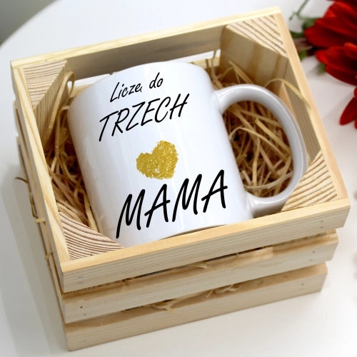 KUBEK 330ml W SKRZYNCE DLA MAMY PREZENT DZIEŃ MATKI MAMA MAMUSIA UPOMINEK