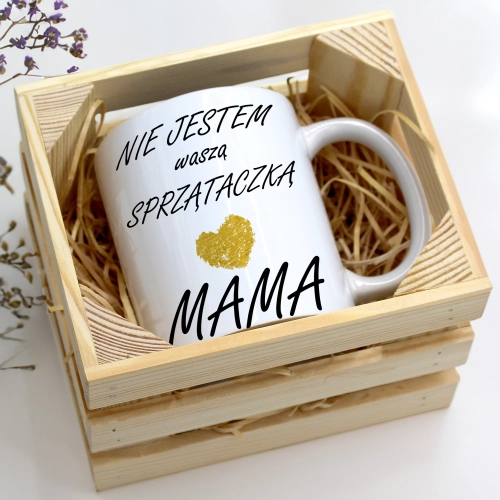 KUBEK 330ml W SKRZYNCE DLA MAMY PREZENT DZIEŃ MATKI MAMA MAMUSIA UPOMINEK