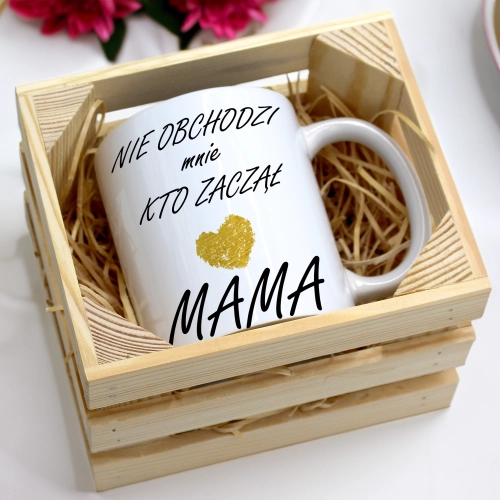 KUBEK 330ml W SKRZYNCE DLA MAMY PREZENT DZIEŃ MATKI MAMA MAMUSIA UPOMINEK