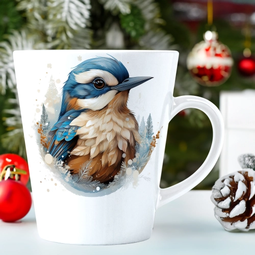 ŚWIĄTECZNY KUBEK LATTE 330ml PREZENT ŚWIĘTA ZIMOWY RENIFER JELEŃ MIKOŁAJ