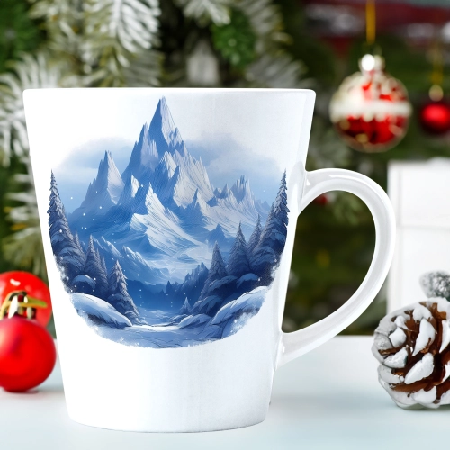 ŚWIĄTECZNY KUBEK LATTE 330ml PREZENT ŚWIĘTA ZIMOWY RENIFER JELEŃ MIKOŁAJ