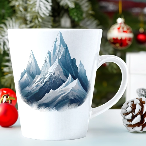 ŚWIĄTECZNY KUBEK LATTE 330ml PREZENT ŚWIĘTA ZIMOWY RENIFER JELEŃ MIKOŁAJ