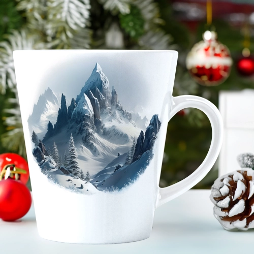 ŚWIĄTECZNY KUBEK LATTE 330ml PREZENT ŚWIĘTA ZIMOWY RENIFER JELEŃ MIKOŁAJ