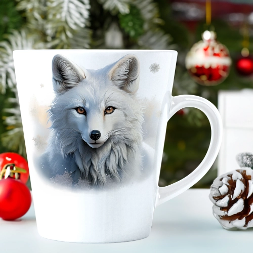 ŚWIĄTECZNY KUBEK LATTE 330ml PREZENT ŚWIĘTA ZIMOWY RENIFER JELEŃ MIKOŁAJ