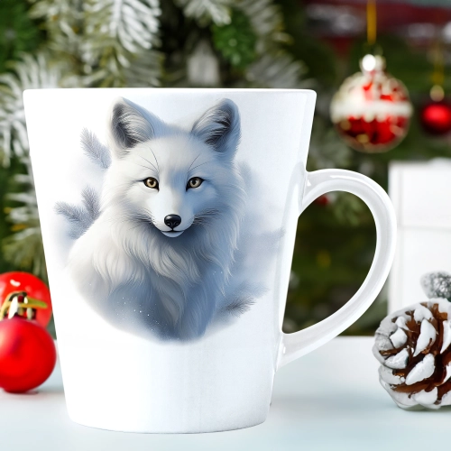 ŚWIĄTECZNY KUBEK LATTE 330ml PREZENT ŚWIĘTA ZIMOWY RENIFER JELEŃ MIKOŁAJ