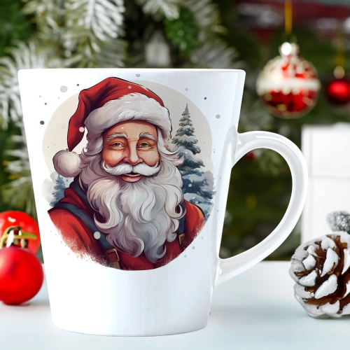 ŚWIĄTECZNY KUBEK LATTE 330ml PREZENT ŚWIĘTA ZIMOWY RENIFER JELEŃ MIKOŁAJ