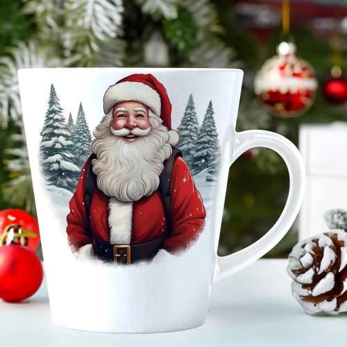 ŚWIĄTECZNY KUBEK LATTE 330ml PREZENT ŚWIĘTA ZIMOWY RENIFER JELEŃ MIKOŁAJ