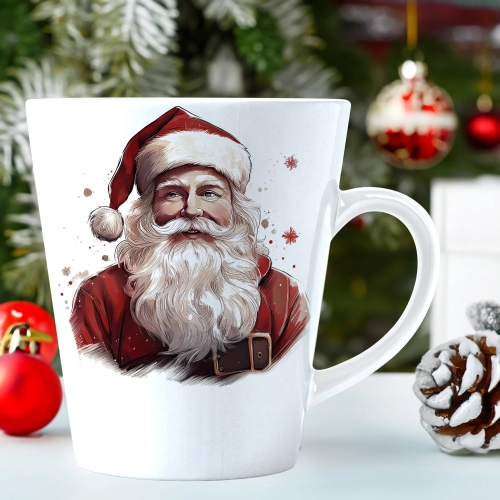 ŚWIĄTECZNY KUBEK LATTE 330ml PREZENT ŚWIĘTA ZIMOWY RENIFER JELEŃ MIKOŁAJ