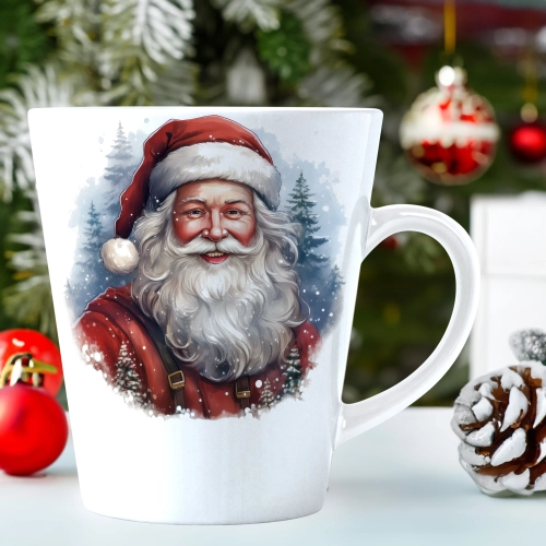 ŚWIĄTECZNY KUBEK LATTE 330ml PREZENT ŚWIĘTA ZIMOWY RENIFER JELEŃ MIKOŁAJ