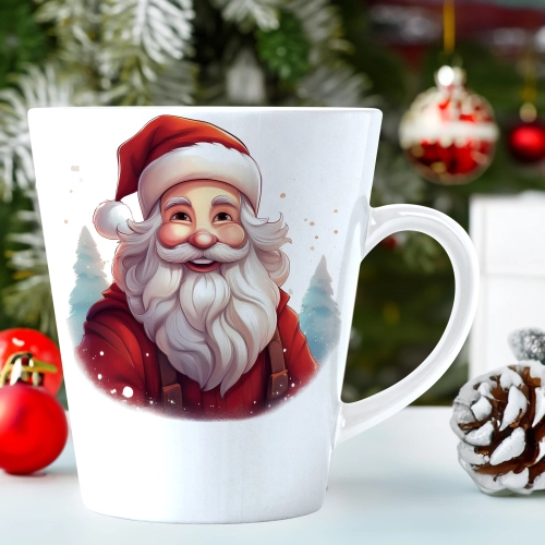 ŚWIĄTECZNY KUBEK LATTE 330ml PREZENT ŚWIĘTA ZIMOWY RENIFER JELEŃ MIKOŁAJ