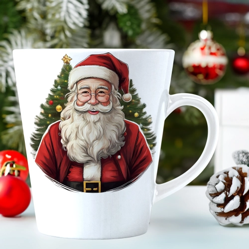 ŚWIĄTECZNY KUBEK LATTE 330ml PREZENT ŚWIĘTA ZIMOWY RENIFER JELEŃ MIKOŁAJ