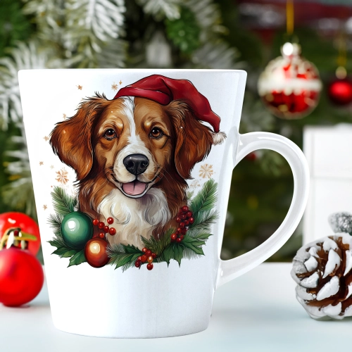 ŚWIĄTECZNY KUBEK LATTE 330ml PREZENT ŚWIĘTA ZIMOWY RENIFER JELEŃ MIKOŁAJ