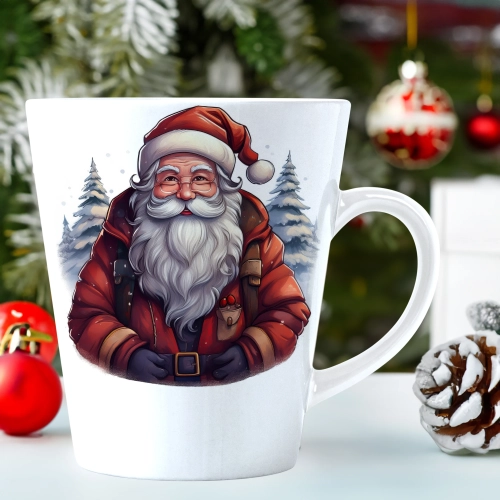 ŚWIĄTECZNY KUBEK LATTE 330ml PREZENT ŚWIĘTA ZIMOWY RENIFER JELEŃ MIKOŁAJ