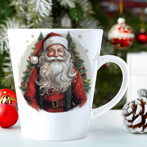 ŚWIĄTECZNY KUBEK LATTE 330ml PREZENT ŚWIĘTA ZIMOWY RENIFER JELEŃ MIKOŁAJ