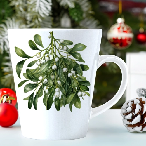 ŚWIĄTECZNY KUBEK LATTE 330ml PREZENT ŚWIĘTA ZIMOWY RENIFER JELEŃ MIKOŁAJ