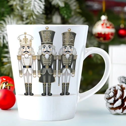 ŚWIĄTECZNY KUBEK LATTE 330ml PREZENT ŚWIĘTA ZIMOWY RENIFER JELEŃ MIKOŁAJ