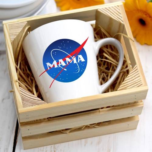 KUBEK LATTE 330ml W SKRZYNCE DLA MAMY PREZENT DZIEŃ MATKI MAMA MAMUSIA