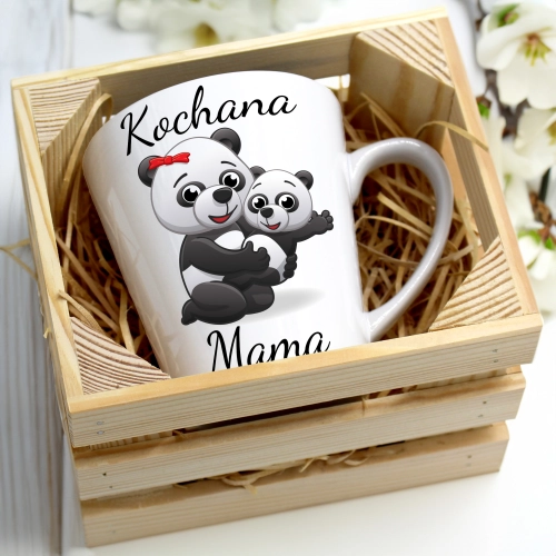 KUBEK LATTE 330ml W SKRZYNCE DLA MAMY PREZENT DZIEŃ MATKI MAMA MAMUSIA