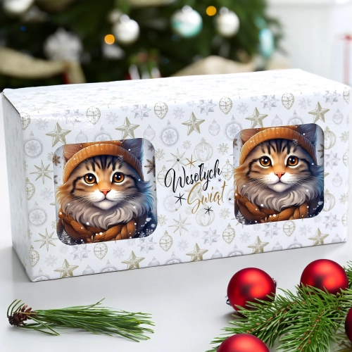 ŚWIĄTECZNY KOMPLET KUBKÓW 330ml NA PREZENT MIKOŁAJ ZESTAW ŚWIĘTA MIKOŁAJ