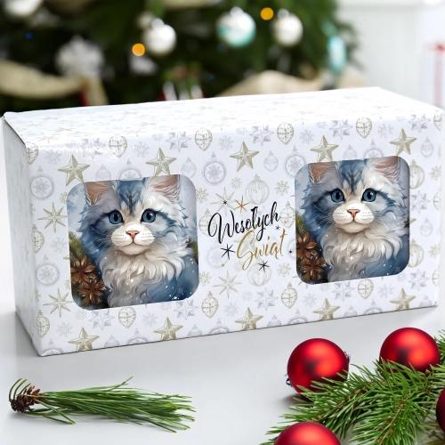 ŚWIĄTECZNY KOMPLET KUBKÓW 330ml NA PREZENT MIKOŁAJ ZESTAW ŚWIĘTA MIKOŁAJ