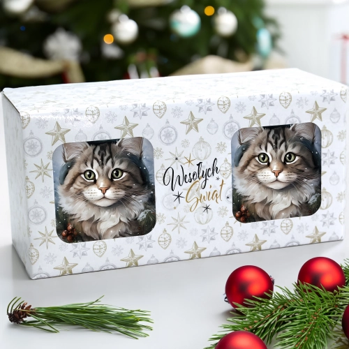 ŚWIĄTECZNY KOMPLET KUBKÓW 330ml NA PREZENT MIKOŁAJ ZESTAW ŚWIĘTA MIKOŁAJ