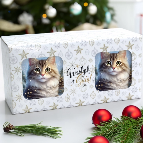 ŚWIĄTECZNY KOMPLET KUBKÓW 330ml NA PREZENT MIKOŁAJ ZESTAW ŚWIĘTA MIKOŁAJ