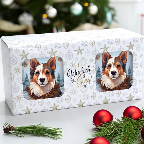 ŚWIĄTECZNY KOMPLET KUBKÓW 330ml NA PREZENT MIKOŁAJ ZESTAW ŚWIĘTA MIKOŁAJ