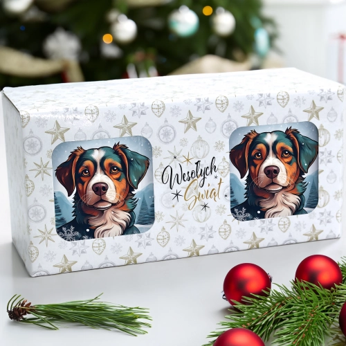 ŚWIĄTECZNY KOMPLET KUBKÓW 330ml NA PREZENT MIKOŁAJ ZESTAW ŚWIĘTA MIKOŁAJ