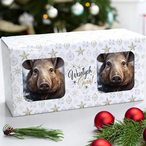 ŚWIĄTECZNY KOMPLET KUBKÓW 330ml NA PREZENT MIKOŁAJ ZESTAW ŚWIĘTA MIKOŁAJ