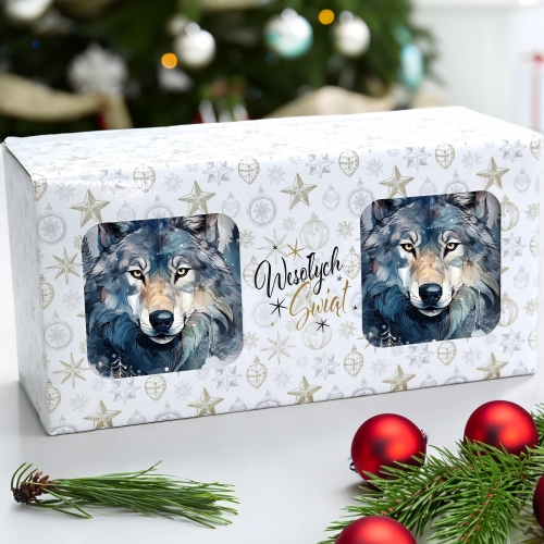 ŚWIĄTECZNY KOMPLET KUBKÓW 330ml NA PREZENT MIKOŁAJ ZESTAW ŚWIĘTA MIKOŁAJ