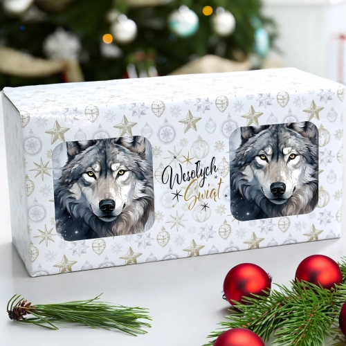 ŚWIĄTECZNY KOMPLET KUBKÓW 330ml NA PREZENT MIKOŁAJ ZESTAW ŚWIĘTA MIKOŁAJ