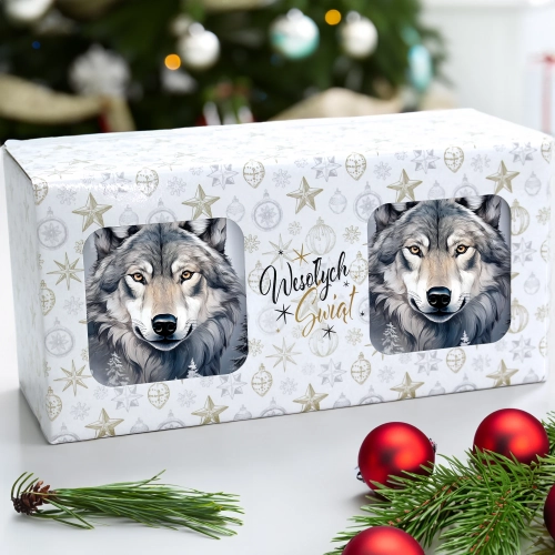 ŚWIĄTECZNY KOMPLET KUBKÓW 330ml NA PREZENT MIKOŁAJ ZESTAW ŚWIĘTA MIKOŁAJ