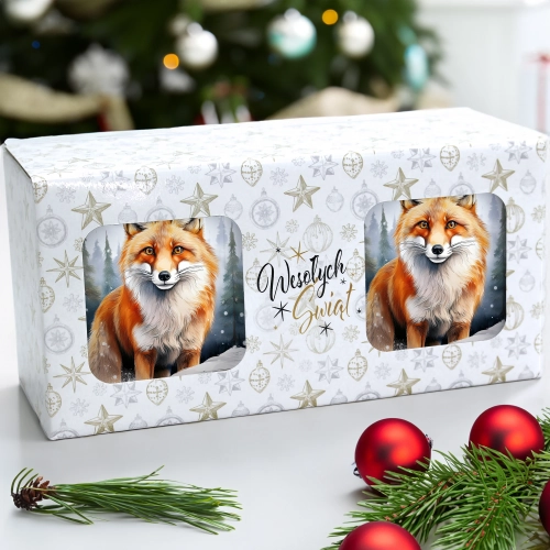 ŚWIĄTECZNY KOMPLET KUBKÓW 330ml NA PREZENT MIKOŁAJ ZESTAW ŚWIĘTA MIKOŁAJ