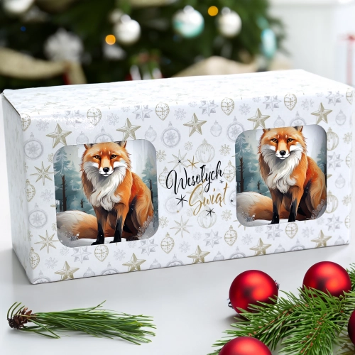 ŚWIĄTECZNY KOMPLET KUBKÓW 330ml NA PREZENT MIKOŁAJ ZESTAW ŚWIĘTA MIKOŁAJ