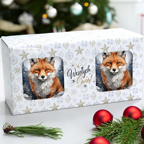 ŚWIĄTECZNY KOMPLET KUBKÓW 330ml NA PREZENT MIKOŁAJ ZESTAW ŚWIĘTA MIKOŁAJ