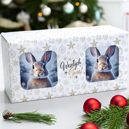 ŚWIĄTECZNY KOMPLET KUBKÓW 330ml NA PREZENT MIKOŁAJ ZESTAW ŚWIĘTA MIKOŁAJ