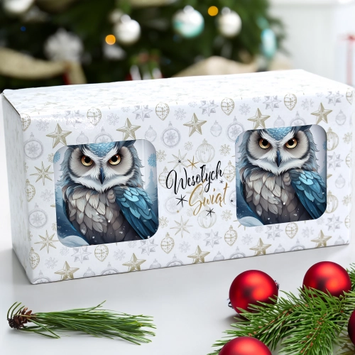 ŚWIĄTECZNY KOMPLET KUBKÓW 330ml NA PREZENT MIKOŁAJ ZESTAW ŚWIĘTA MIKOŁAJ