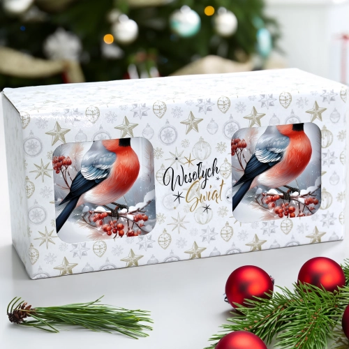 ŚWIĄTECZNY KOMPLET KUBKÓW 330ml NA PREZENT MIKOŁAJ ZESTAW ŚWIĘTA MIKOŁAJ