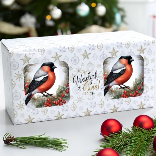 ŚWIĄTECZNY KOMPLET KUBKÓW 330ml NA PREZENT MIKOŁAJ ZESTAW ŚWIĘTA MIKOŁAJ