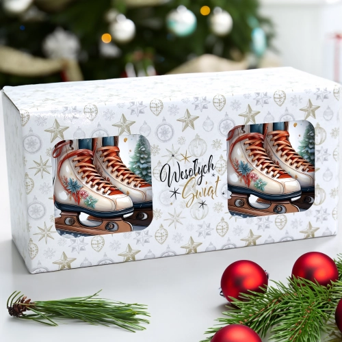 ŚWIĄTECZNY KOMPLET KUBKÓW 330ml NA PREZENT MIKOŁAJ ZESTAW ŚWIĘTA MIKOŁAJ