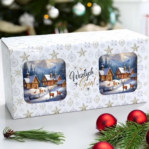 ŚWIĄTECZNY KOMPLET KUBKÓW 330ml NA PREZENT MIKOŁAJ ZESTAW ŚWIĘTA MIKOŁAJ