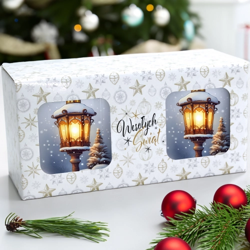 ŚWIĄTECZNY KOMPLET KUBKÓW 330ml NA PREZENT MIKOŁAJ ZESTAW ŚWIĘTA MIKOŁAJ