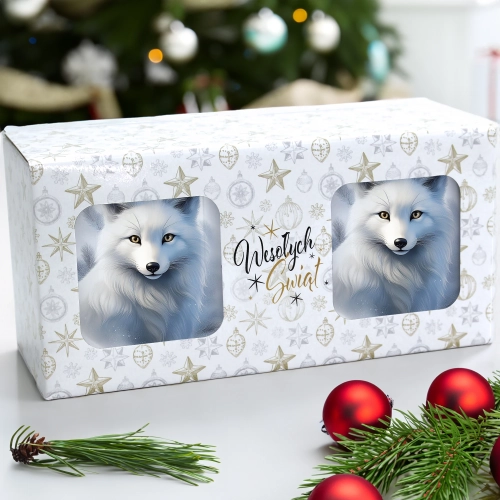 ŚWIĄTECZNY KOMPLET KUBKÓW 330ml NA PREZENT MIKOŁAJ ZESTAW ŚWIĘTA MIKOŁAJ