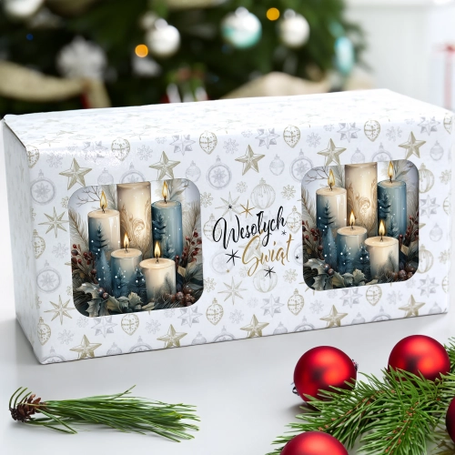 ŚWIĄTECZNY KOMPLET KUBKÓW 330ml NA PREZENT MIKOŁAJ ZESTAW ŚWIĘTA MIKOŁAJ