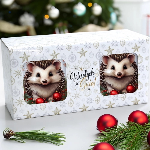 ŚWIĄTECZNY KOMPLET KUBKÓW 330ml NA PREZENT MIKOŁAJ ZESTAW ŚWIĘTA MIKOŁAJ