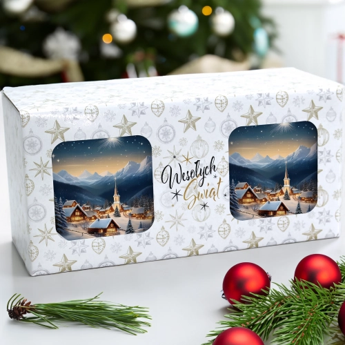 ŚWIĄTECZNY KOMPLET KUBKÓW 330ml NA PREZENT MIKOŁAJ ZESTAW ŚWIĘTA MIKOŁAJ