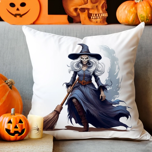 POSZEWKA DEKORACYJNA 40x40 JASIEK OZDOBNA HALLOWEENOWA HALLOWEEN CZAROWNICA