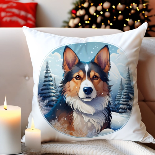 PODUSZKA DEKORACYJNA 40X40 ŚWIĄTECZNA PREZENT ZIMOWA OZDOBNA ŚWIĘTA RENIFER