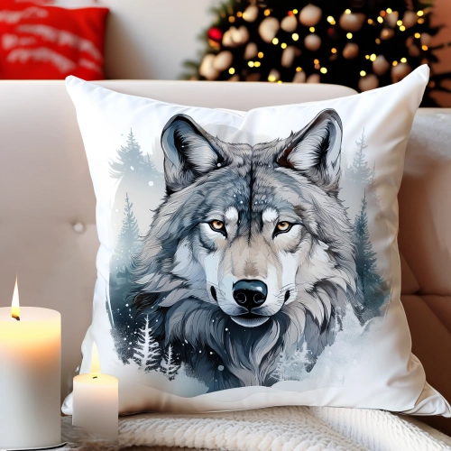 PODUSZKA DEKORACYJNA 40X40 ŚWIĄTECZNA PREZENT ZIMOWA OZDOBNA ŚWIĘTA RENIFER