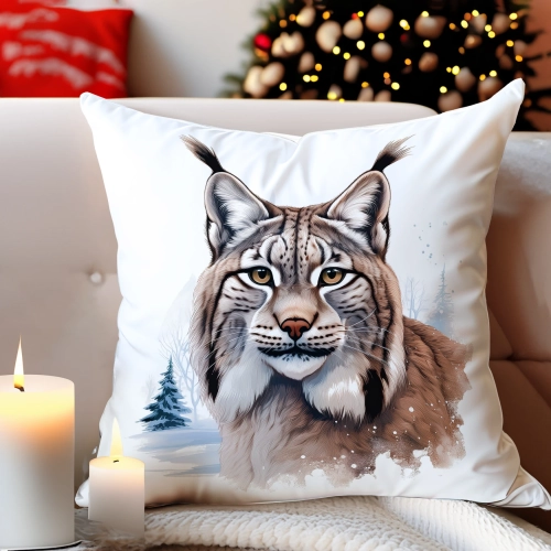 PODUSZKA DEKORACYJNA 40X40 ŚWIĄTECZNA PREZENT ZIMOWA OZDOBNA ŚWIĘTA RENIFER